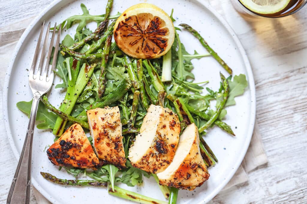 grilled lemon chicken salad