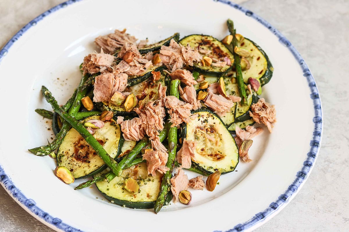 grilled veg tuna salad