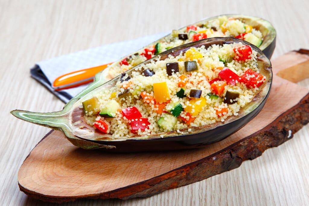 Eggplant and Couscous